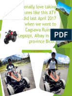 I Personally Love Taking Adventures Like This ATV Ride I Did Last April 2017 When We Went To Cagsawa Ruins in Legazpi, Albay in Our Province Bicol