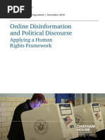 2019 11 05 Online Disinformation Human Rights