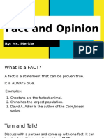 Fact and Opinion Slideshow