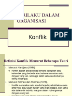 Perilaku Dalam Organisasi: Konflik