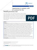 Prevention of Hypertension in Patients With Pre-Hypertension: Protocol For The PREVER-prevention Trial