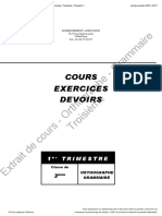 Cle 3eme Ortho Grammaire t1 Chapitre1 - 2017