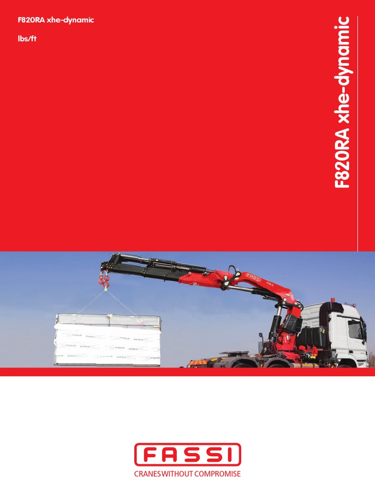 Grue Fassi F820RA xhe-dynamic | PDF | Biens manufacturés | Machine