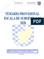 Temario Provisional Suboficiales 2020 Intranet