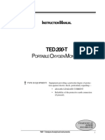 Teledyne TED 200-T Oxygen Monitor - User Manual