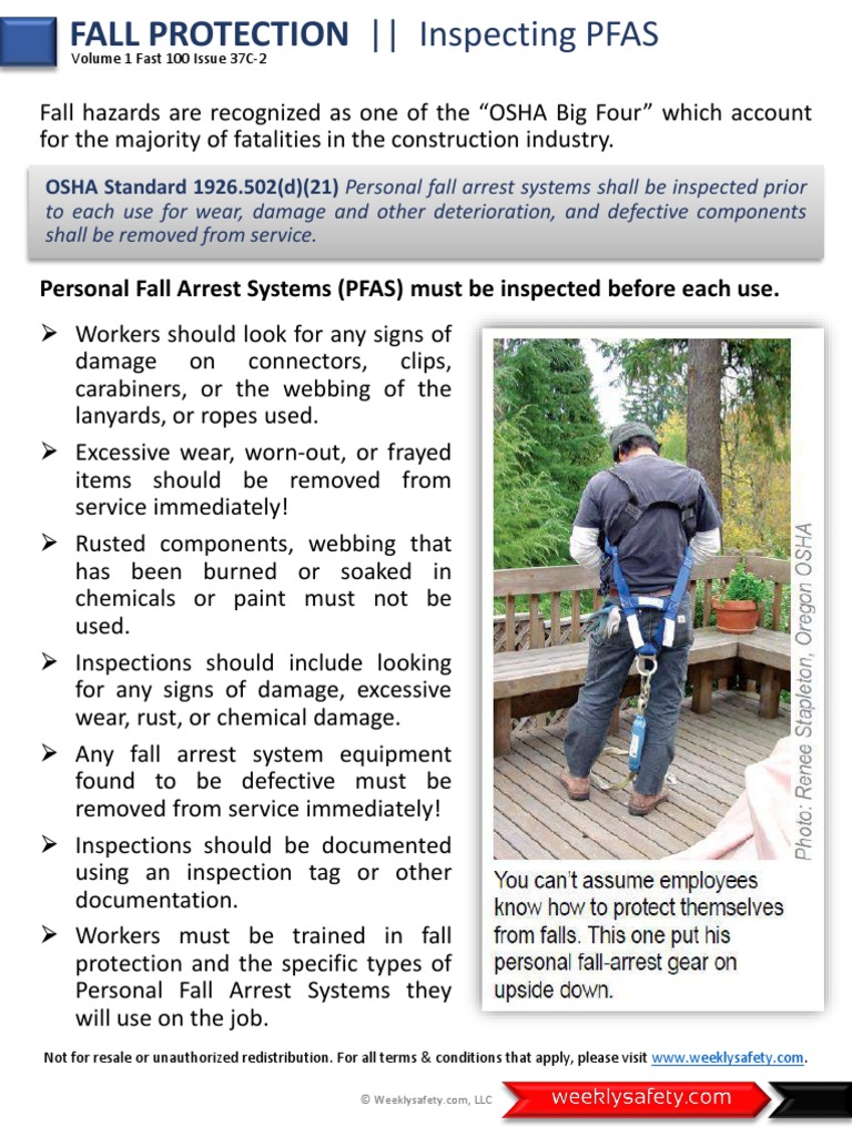 Inspecting Fall Arrest Systems And Harnesses Architec vrogue.co