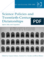 Amparo Gomez & Antonio Fco. Canales & Brian Balmer Science Policies and Twentieth-Century Dictatorships Spain, Italy and Argentina