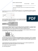 Física 2 - Lista de Exercícios de Fluidos