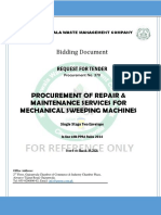 Procurement of Repair & Maintenance Services For Mechanical Sweeping Machines