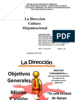 Diapositivas de La Cultura Organizacional