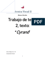 Interpretación de Cyrano