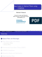 Study of Bending Losses in Optical Fibers Using Comsol: Ashitosh Velamuri