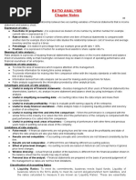 Ratio Analysis Chapter Notes: Analysis of Financial Statements 8