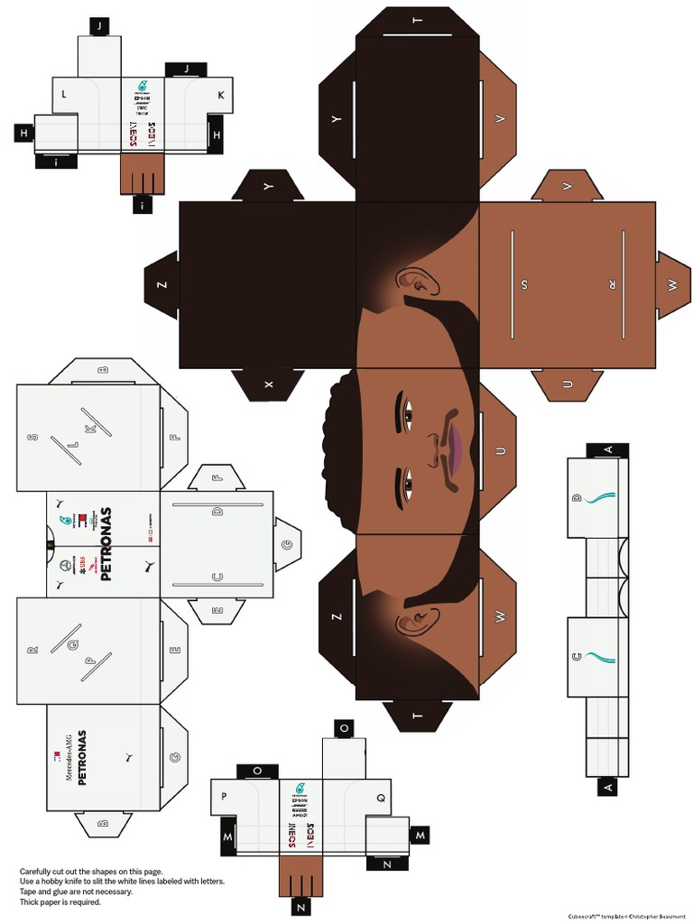 Epson Papercraft - Lewis Hamilton | PDF