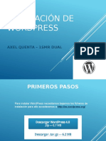 Instalación de WordPress - Axel Quenta