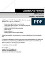 Guidance On Critical Path Analysis: OCR GCE in Applied Business Unit F248 (Unit 9) : Strategic Decision Making