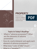 Law School Property Lecture 4.1