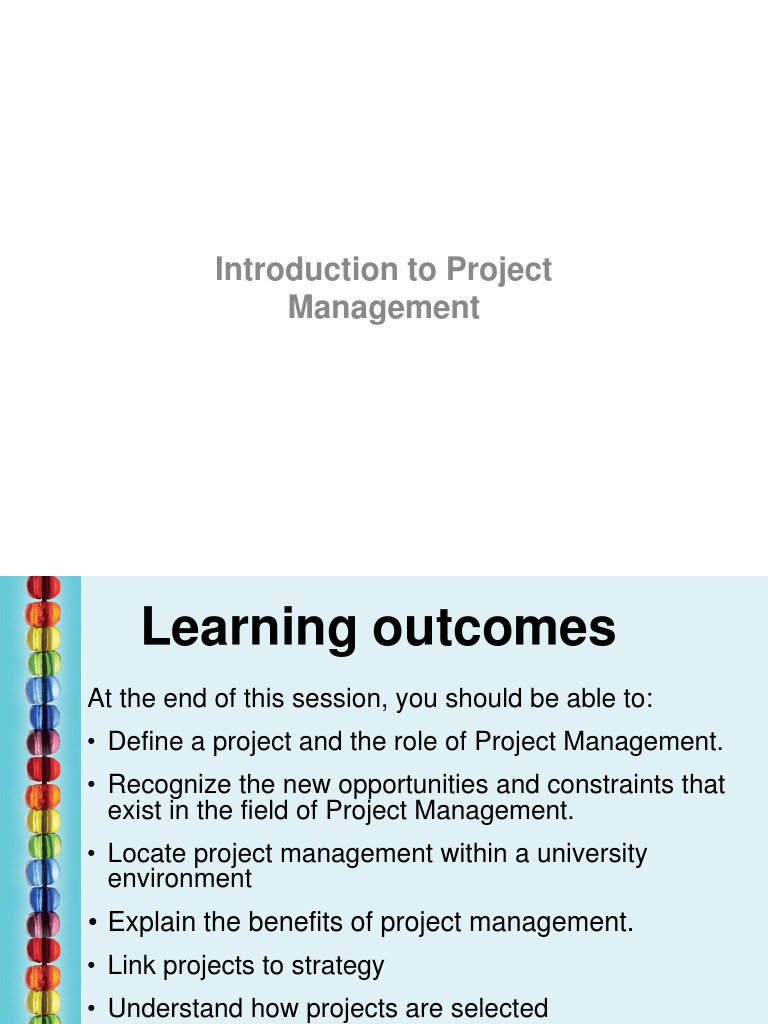 Chapter 1 - Introduction To Project Management | PDF | Product ...