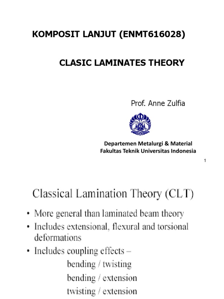 Clasical Lamination Theory | PDF