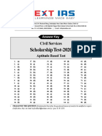 Scholarship Test_(Paper-2)__2020__Answer Key