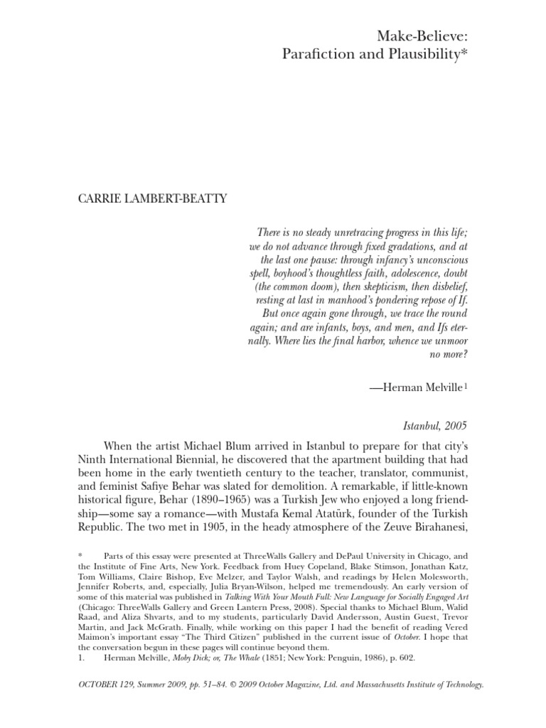 LambertBeatty MakeBelieve 2009 PDF Unrest
