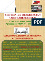 Sistema de Referencia Y Contrareferencia: N.T N 018 - MINSA /DGSP-V 01 Aprobado Por RM.N 751 - 2004 /MINSA