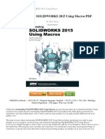 (Pub809) Automating SOLIDWORKS 2015 Using Macros PDF