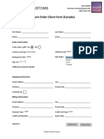 Adobe Order Form