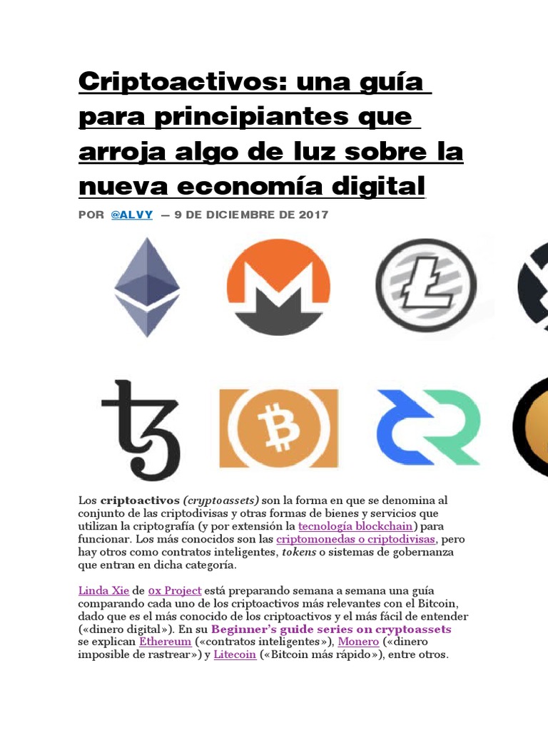 Guía de Criptoactivos para Principiantes | PDF | Bitcoin | Criptomoneda