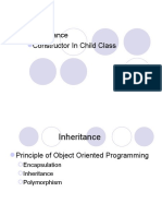Inheritance Constructor in Child Class