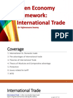 Open Economy Framework - International Trade