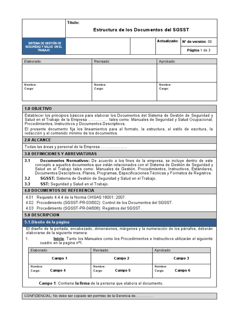 Estructura Doc SGSST | PDF | Informática y tecnología de la información ...