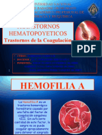 Trastornos Hematopoyeticos - Trastornos de La Coagulacion