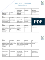 MENÚ PARA LA SEMANA - Antioxidantes PDF