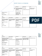 MENÚ PARA LA SEMANA - Carbos Almiunonados, Fibrosos y Azucares PDF