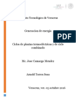 Ciclos termodinámicos para generación de energía