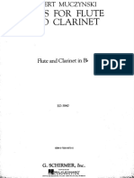 Muczynski Duos para Flauta e Clarinete PDF