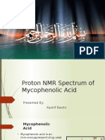 Proton NMR Spectrum of Mycophenolic Acid