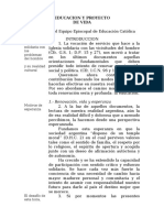 Educación y Proyecto de Vida - 1985 - Conferencia EPISCOPAL Argentina