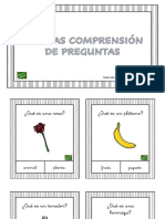 Tarjetas Comprensión Preguntas