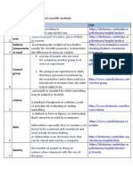 Key Term Link Analyze Area Balance (Measureme NT Tool) : Unit 1 - Science and Scientific Methods