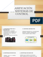 Clasificación de Sistemas de Control