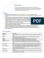 British Education Index (BEI) Indexing: Processing