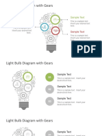 Light Bulb Diagram With Gears: Sample Text