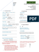 Subcontractor Registration Form: 1. Personal Details 3. Bank Details