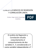 Clase Conceptos Básicos de Regresión y Correlación Lineal