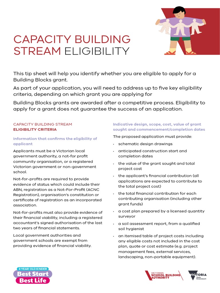 Building Blocks Grant Eligibility Guide | PDF | Nonprofit Organization ...