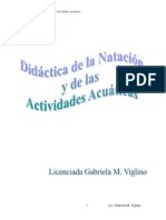 ASIGNATURAS NATACION y ACTIVIDADES ACUATICAS Lic. GABRIELA VIGLINO PDF