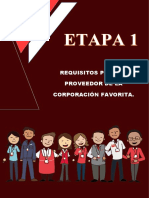 Informe Etapa 1 Requisitos para Ser Proveedor Corporacion Favorita PDF