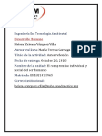 Ingeniería ambiental - Autorreflexión sobre el compromiso individual y social